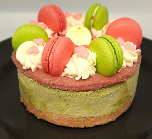 🌸和スイーツの極み!桜×抹茶のダブルチーズケーキ